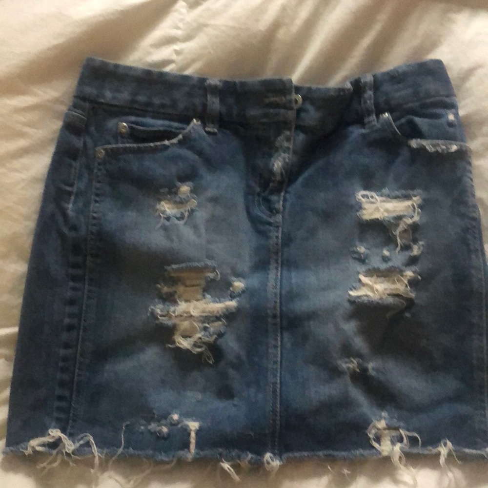 Super cute jean skirt Ann Taylor